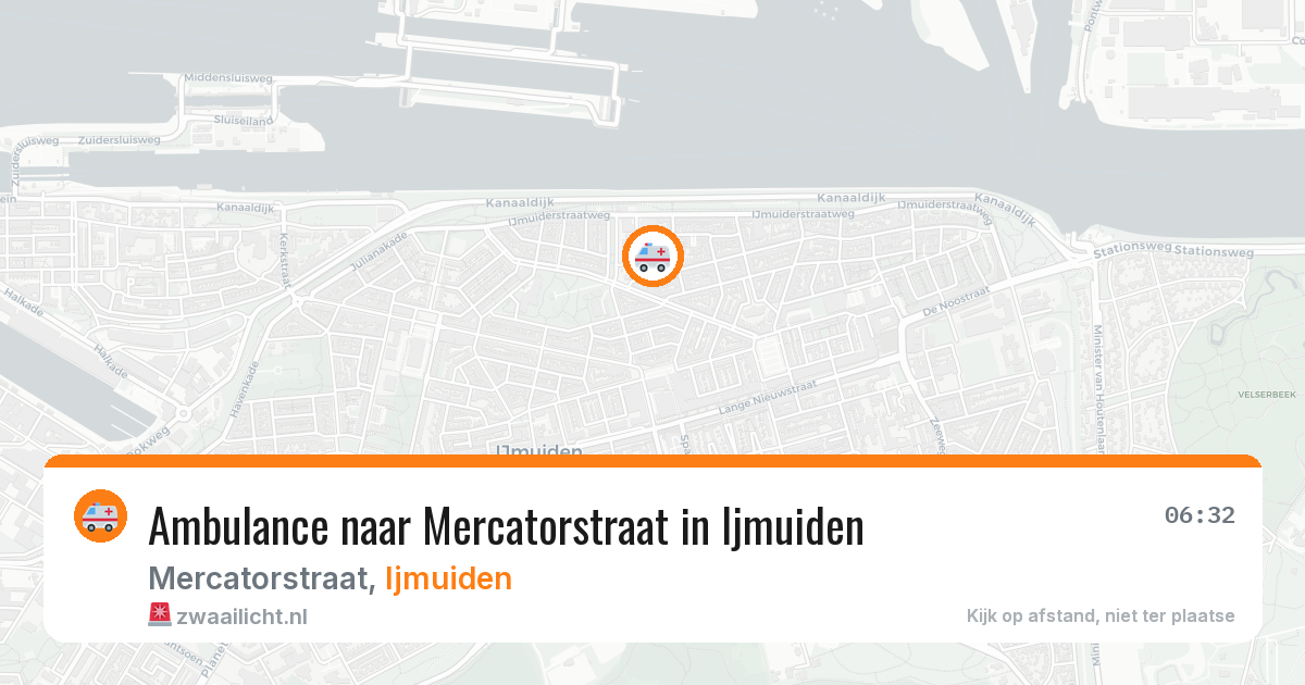 Ambulance naar Mercatorstraat in Ijmuiden — 21 mei 2026