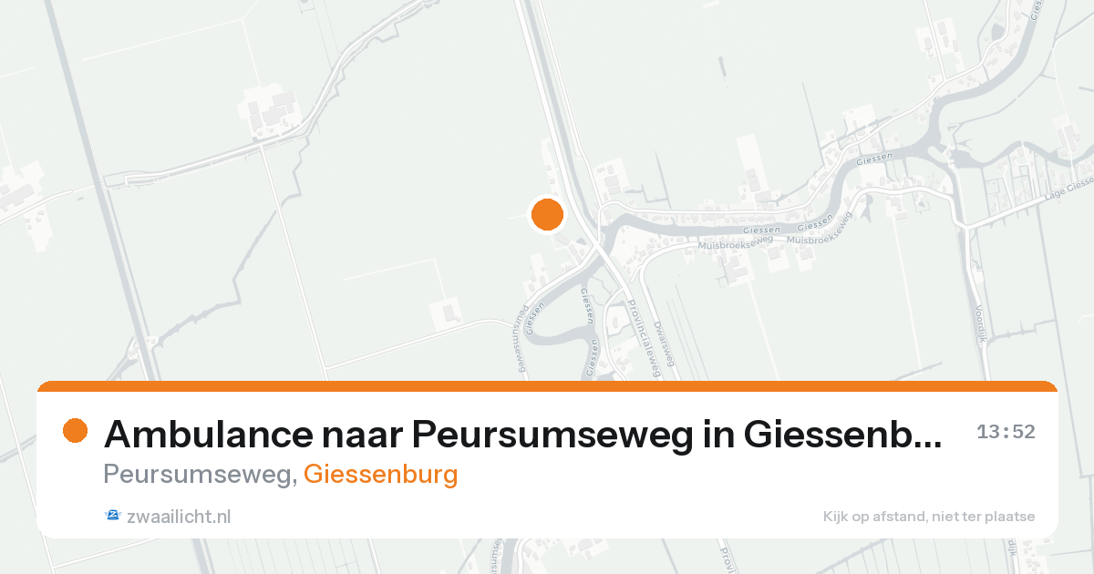 Ambulance naar Peursumseweg in Giessenburg — 30 jan 2026
