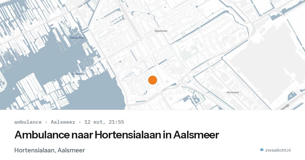 Ambulance naar Hortensialaan in Aalsmeer — 2 feb 2026