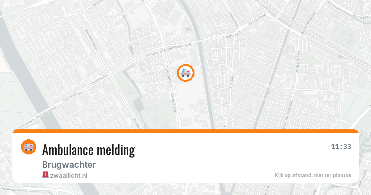 Ambulance melding — 29 mrt 2026