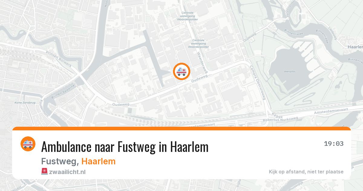 Ambulance naar Fustweg in Haarlem — 9 jul 2026