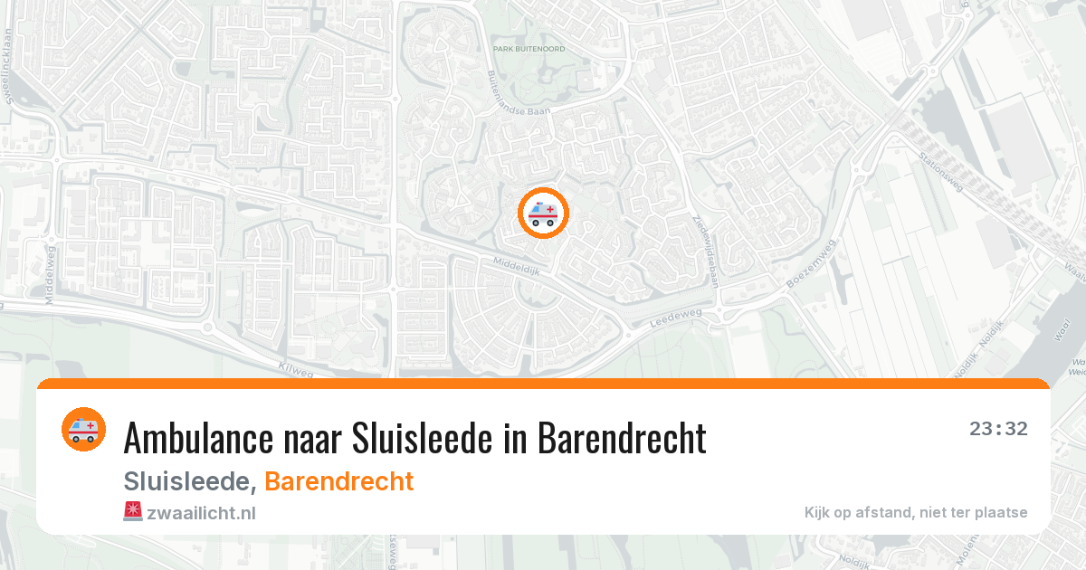 Ambulance naar Sluisleede in Barendrecht — 12 jul 2026