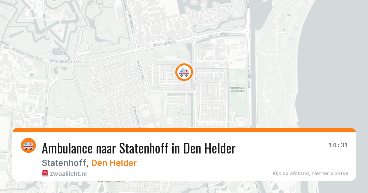 Ambulance naar Statenhoff in Den Helder — 31 mrt 2026