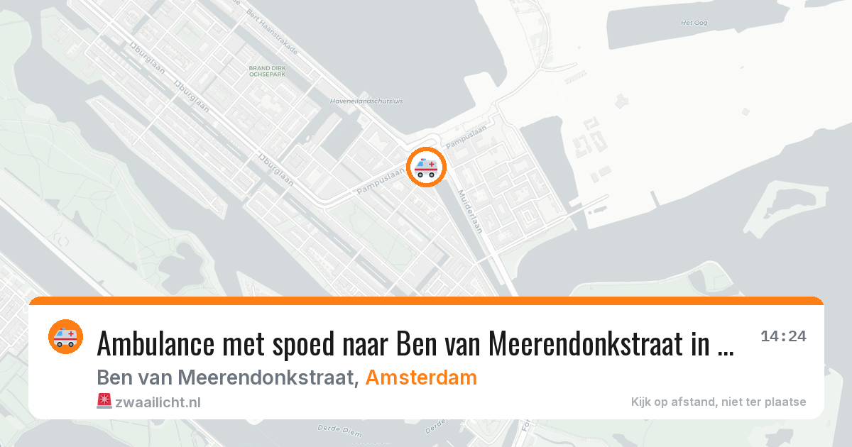 Ambulance met spoed naar Ben van Meerendonkstraat in Amsterdam — 22 jun 2026