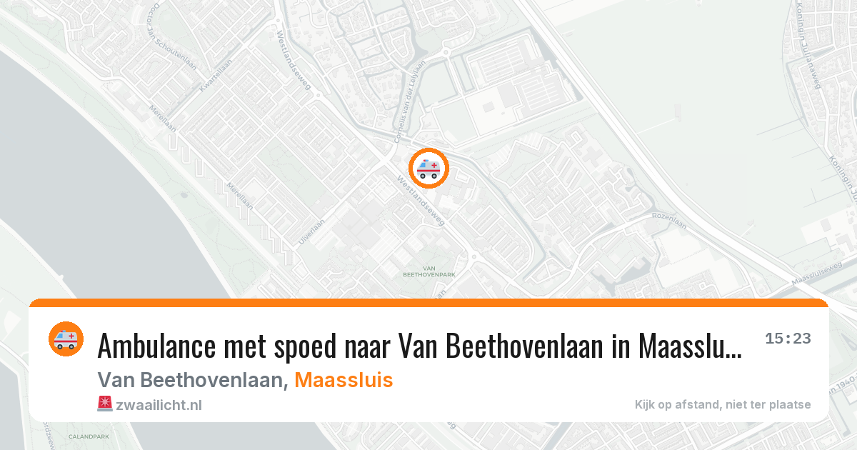 Ambulance met spoed naar Van Beethovenlaan in Maassluis — 11 apr 2026
