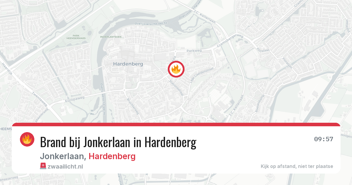 Brand bij Jonkerlaan in Hardenberg — 6 jul 2026