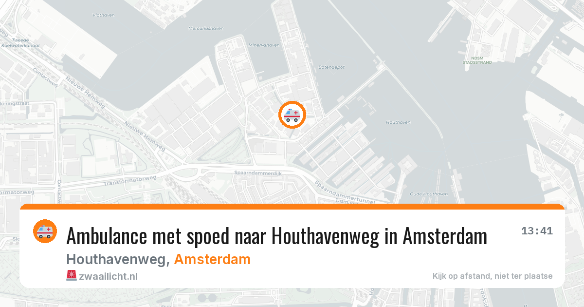 Ambulance met spoed naar Houthavenweg in Amsterdam — 12 mei 2026