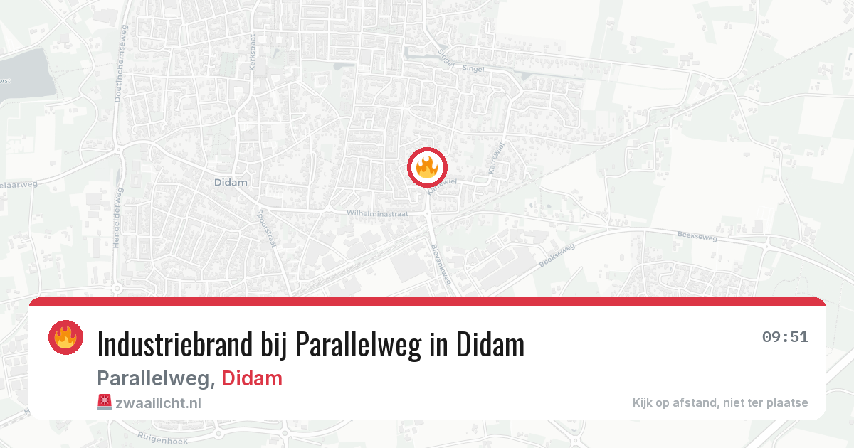 Industriebrand bij Parallelweg in Didam — 27 jun 2026