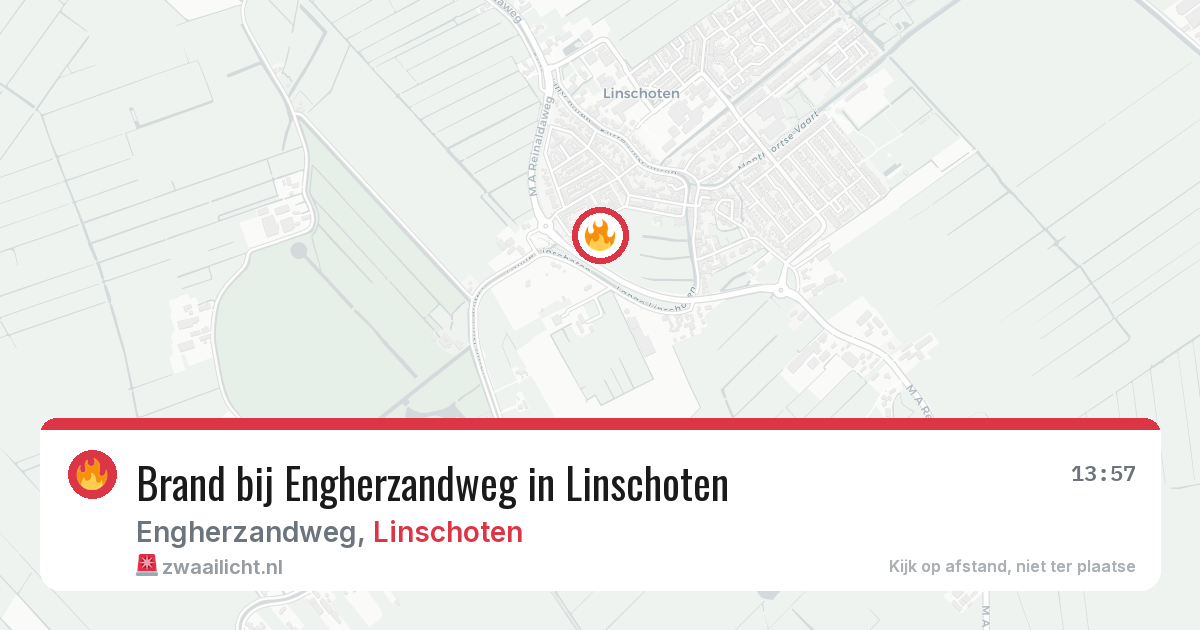 Brand bij Engherzandweg in Linschoten — 27 jul 2026