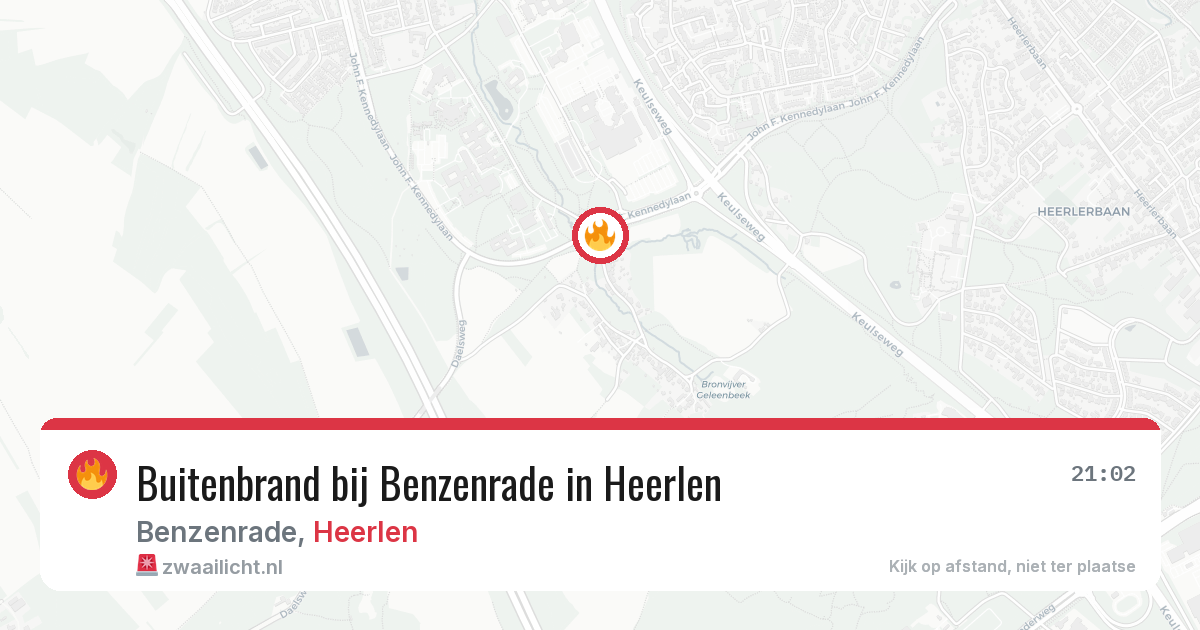 Buitenbrand bij Benzenrade in Heerlen — 11 aug 2026