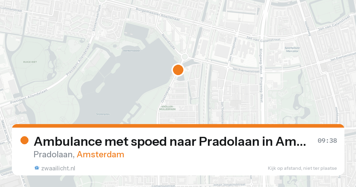 Ambulance met spoed naar Pradolaan in Amsterdam — 31 jan 2026