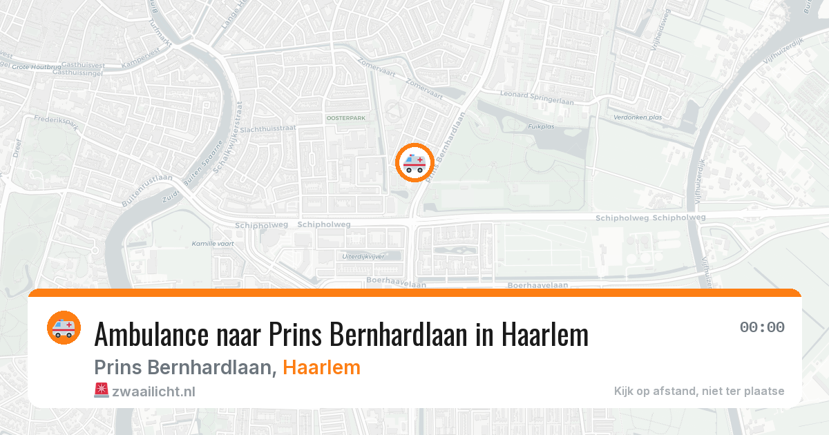 Ambulance naar Prins Bernhardlaan in Haarlem — 15 jun 2026