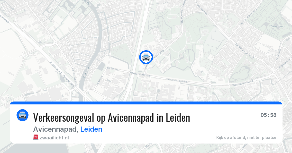 Verkeersongeval op Avicennapad in Leiden — 13 aug 2026