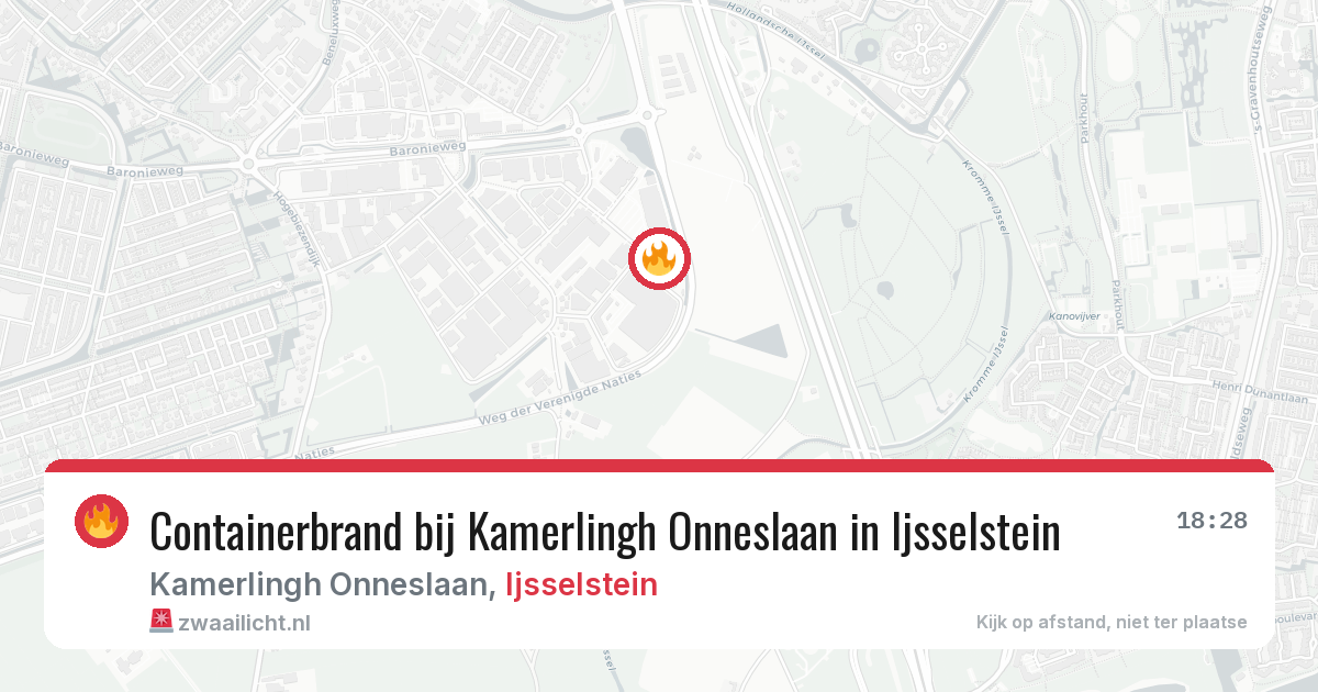Containerbrand bij Kamerlingh Onneslaan in Ijsselstein — 9 mei 2026