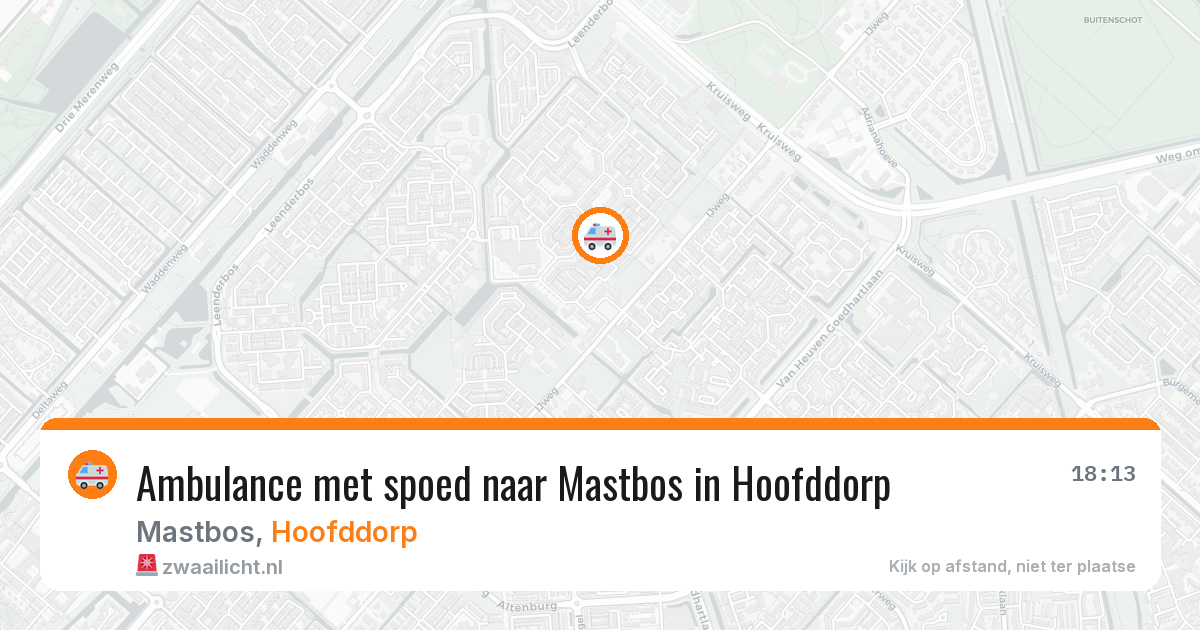 Ambulance met spoed naar Mastbos in Hoofddorp — 23 jan 2026