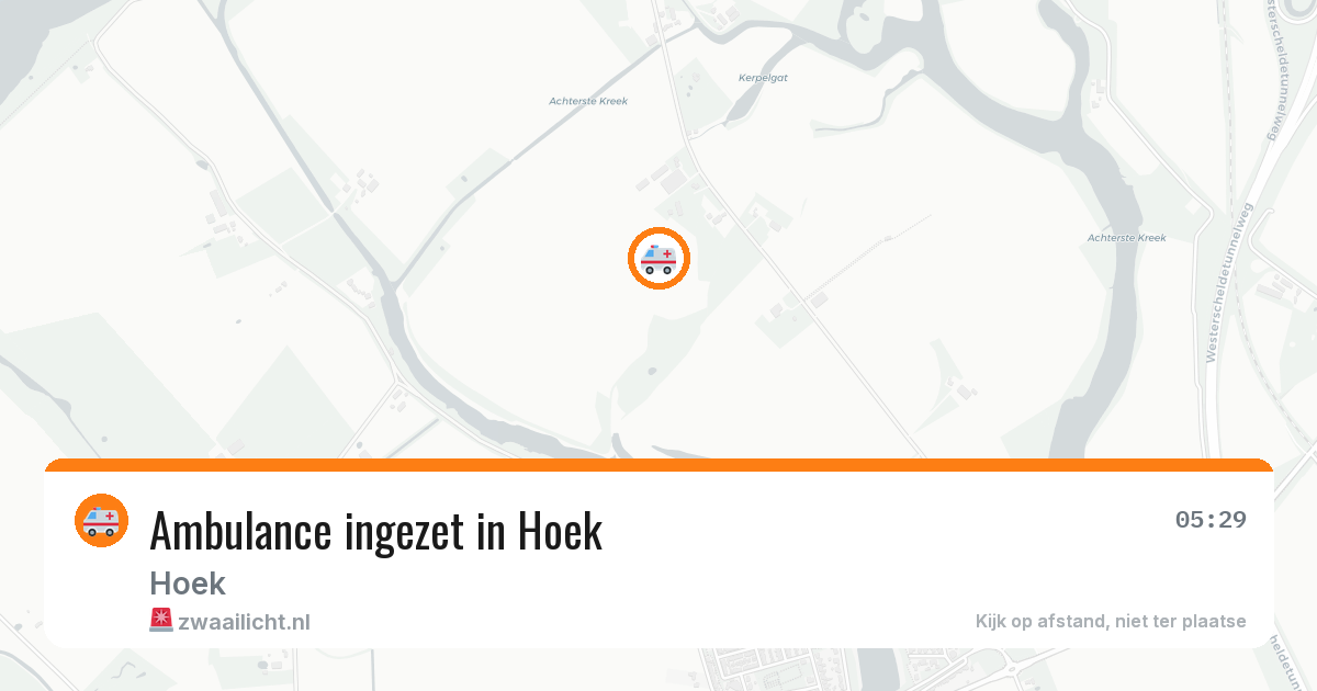 Ambulance ingezet in Hoek — 11 aug 2026
