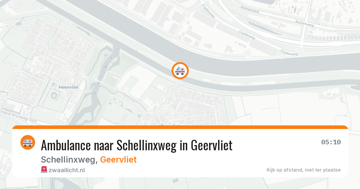Ambulance naar Schellinxweg in Geervliet — 6 jul 2026