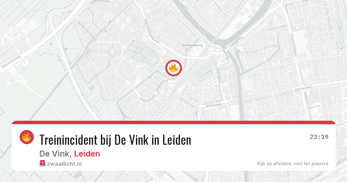 Treinincident bij De Vink in Leiden — 25 jul 2026
