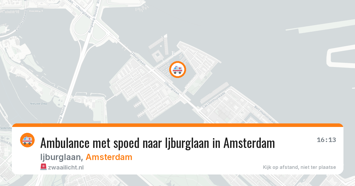 Ambulance met spoed naar Ijburglaan in Amsterdam — 11 aug 2026