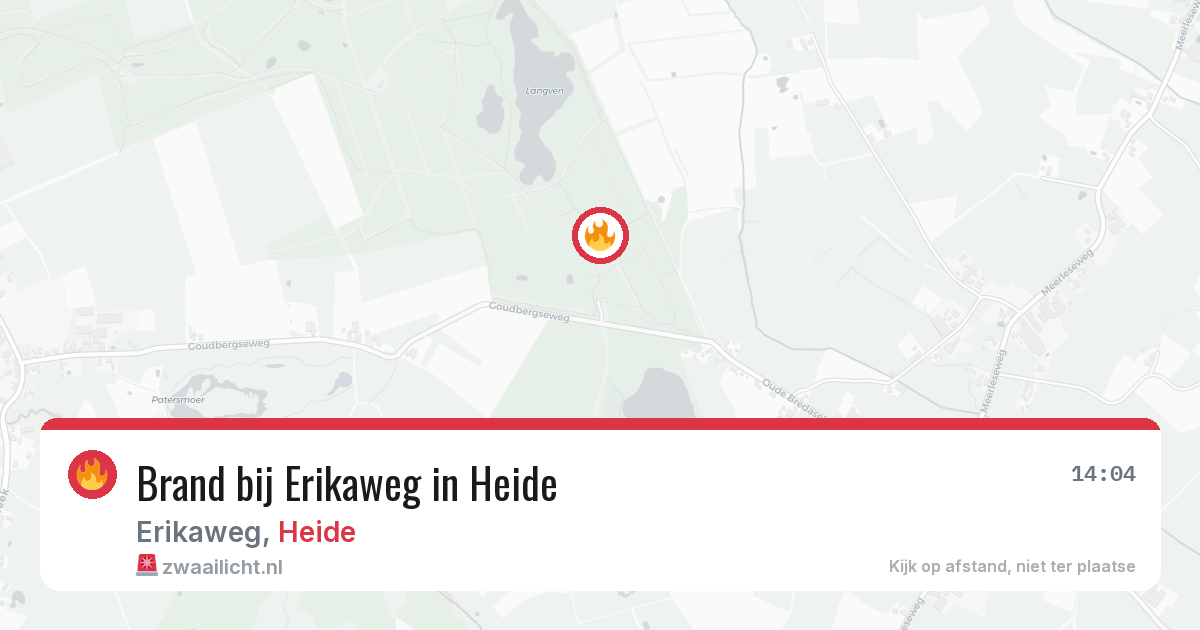 Brand bij Erikaweg in Heide — 23 mrt 2026