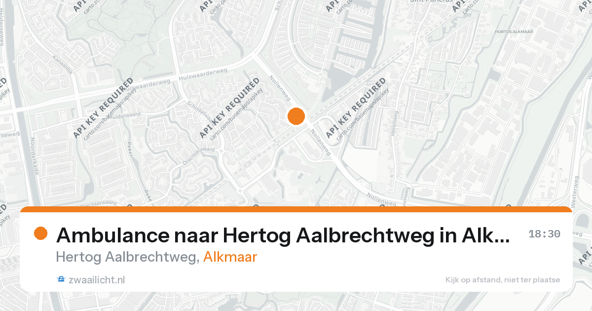 Ambulance naar Hertog Aalbrechtweg in Alkmaar — 26 aug 2026