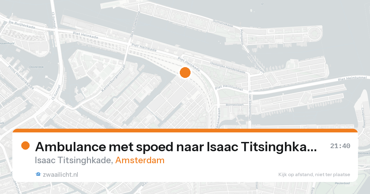 Ambulance met spoed naar Isaac Titsinghkade in Amsterdam — 7 feb 2026