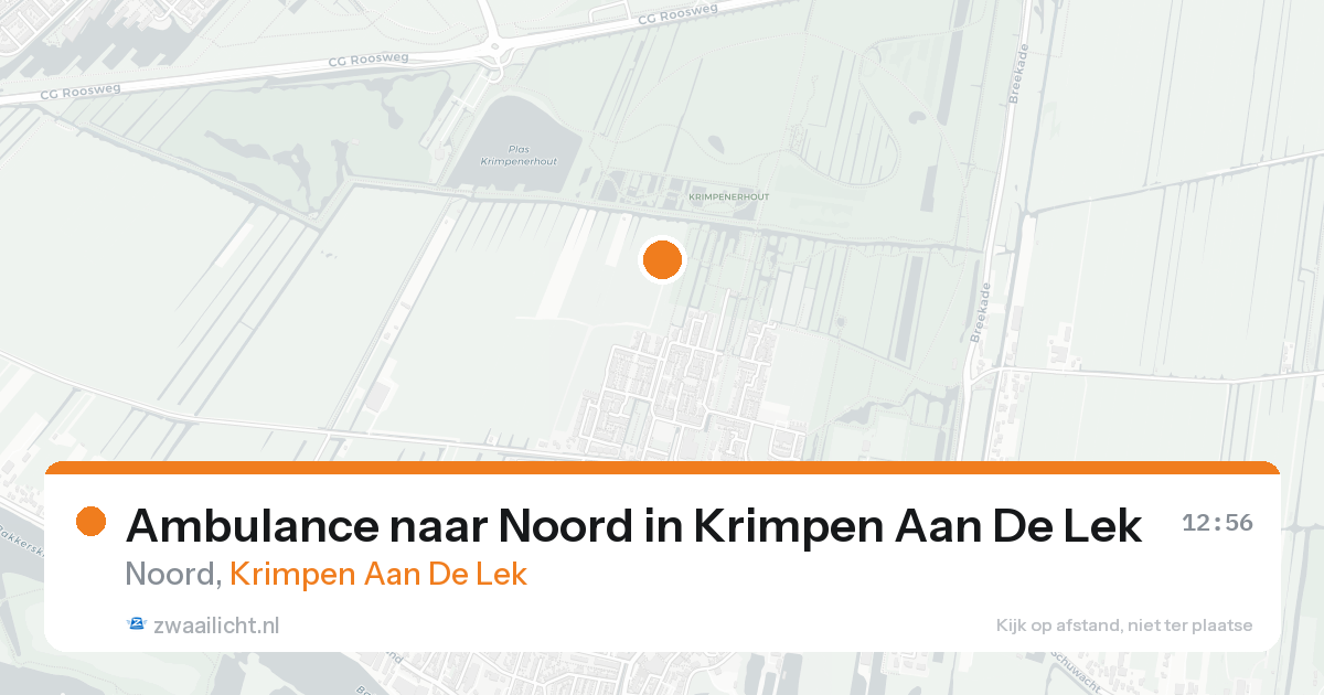 Ambulance naar Noord in Krimpen Aan De Lek — 31 jan 2026