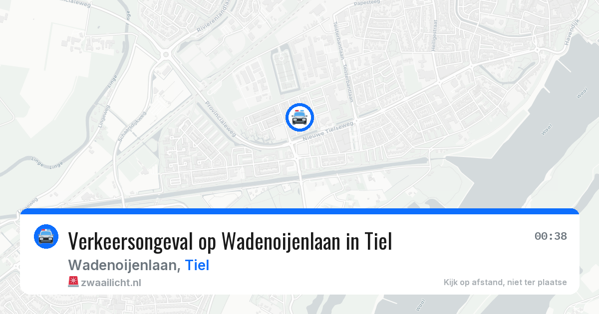 Verkeersongeval op Wadenoijenlaan in Tiel — 11 feb 2026