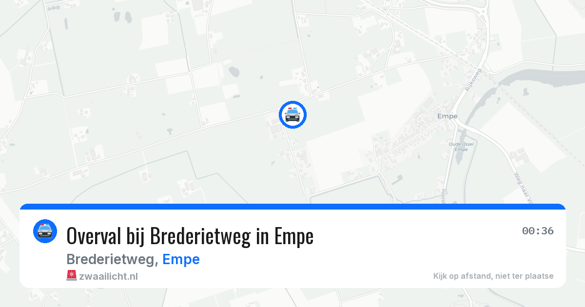 Overval bij Brederietweg in Empe — 11 mrt 2026