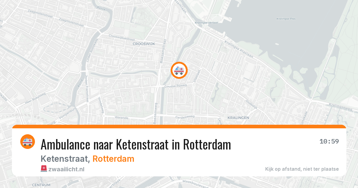 Ambulance naar Ketenstraat in Rotterdam — 31 mrt 2026