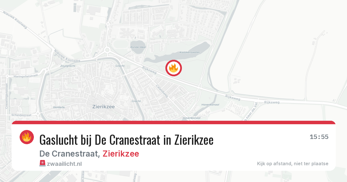 Gaslucht bij De Cranestraat in Zierikzee — 29 jan 2026