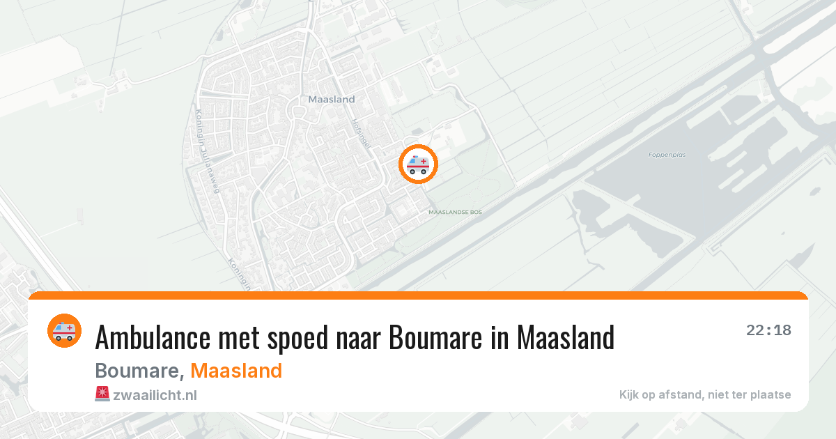 Ambulance met spoed naar Boumare in Maasland — 16 jan 2026