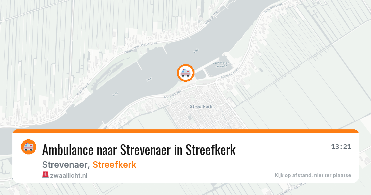 Ambulance naar Strevenaer in Streefkerk — 27 mei 2026