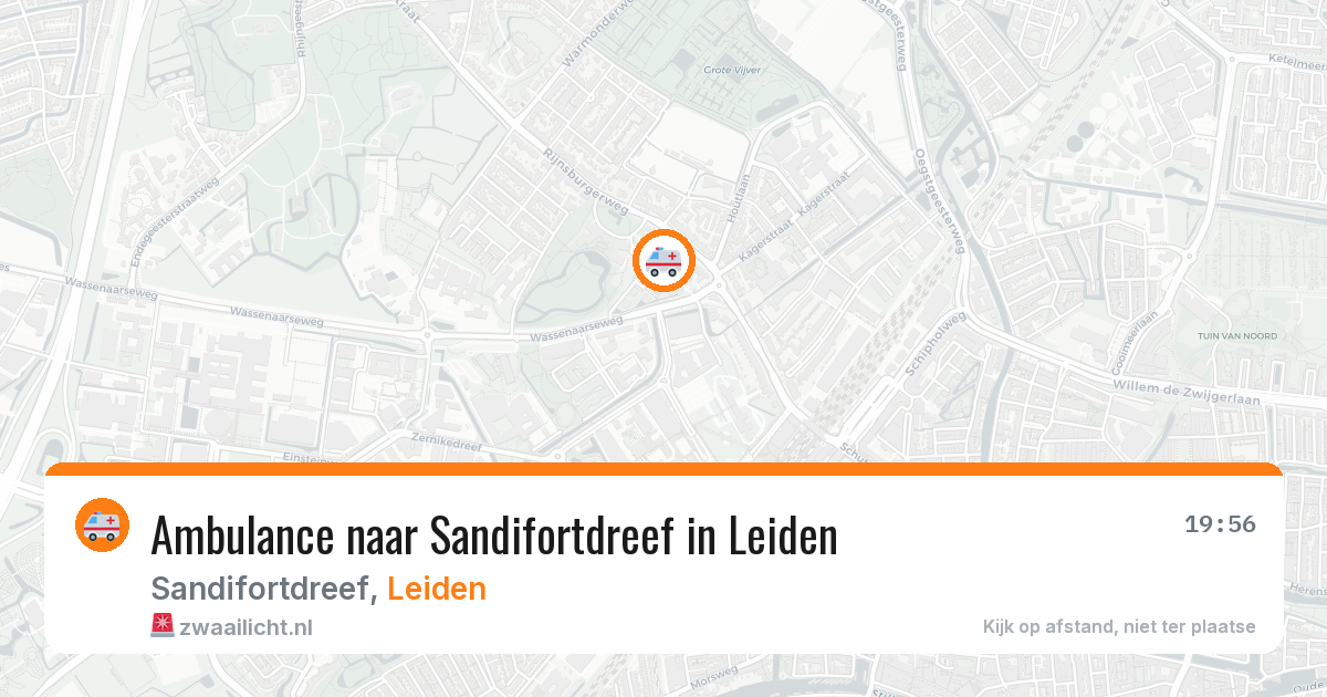 Ambulance naar Sandifortdreef in Leiden — 4 aug 2026