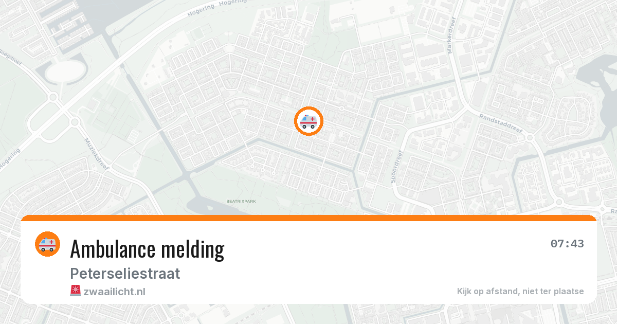 Ambulance melding — 23 jan 2026