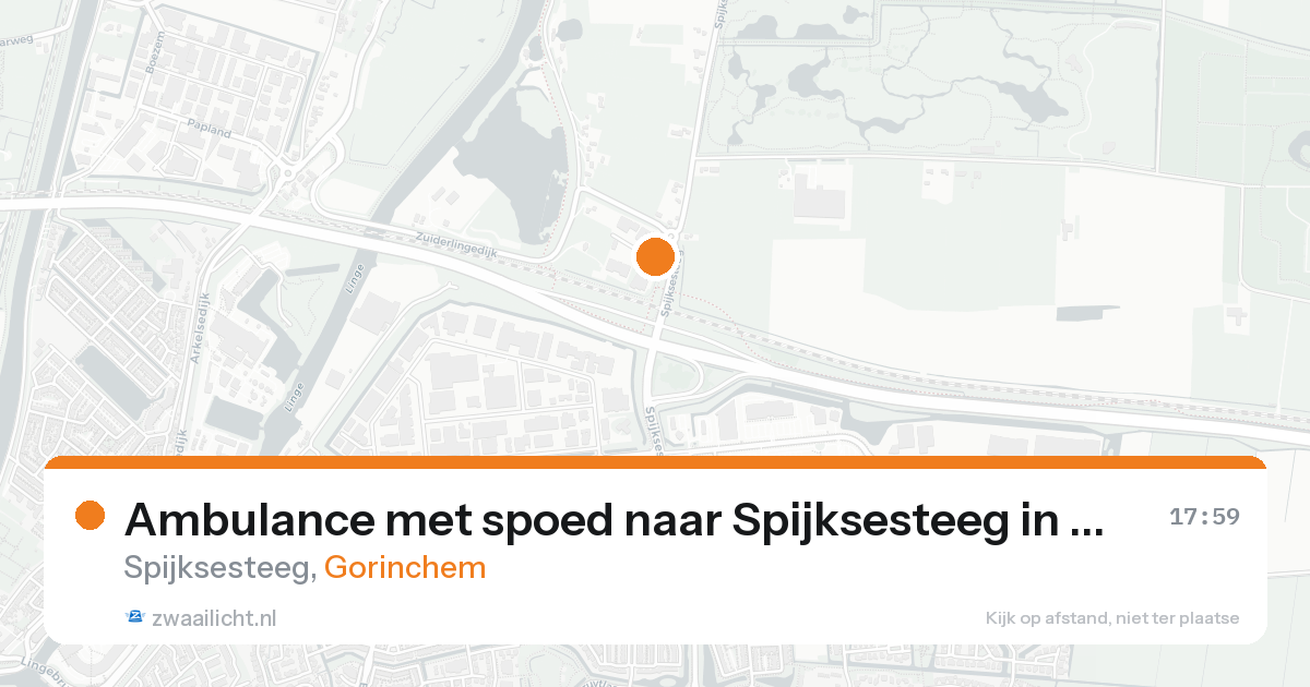 Ambulance met spoed naar Spijksesteeg in Gorinchem — 19 mrt 2026