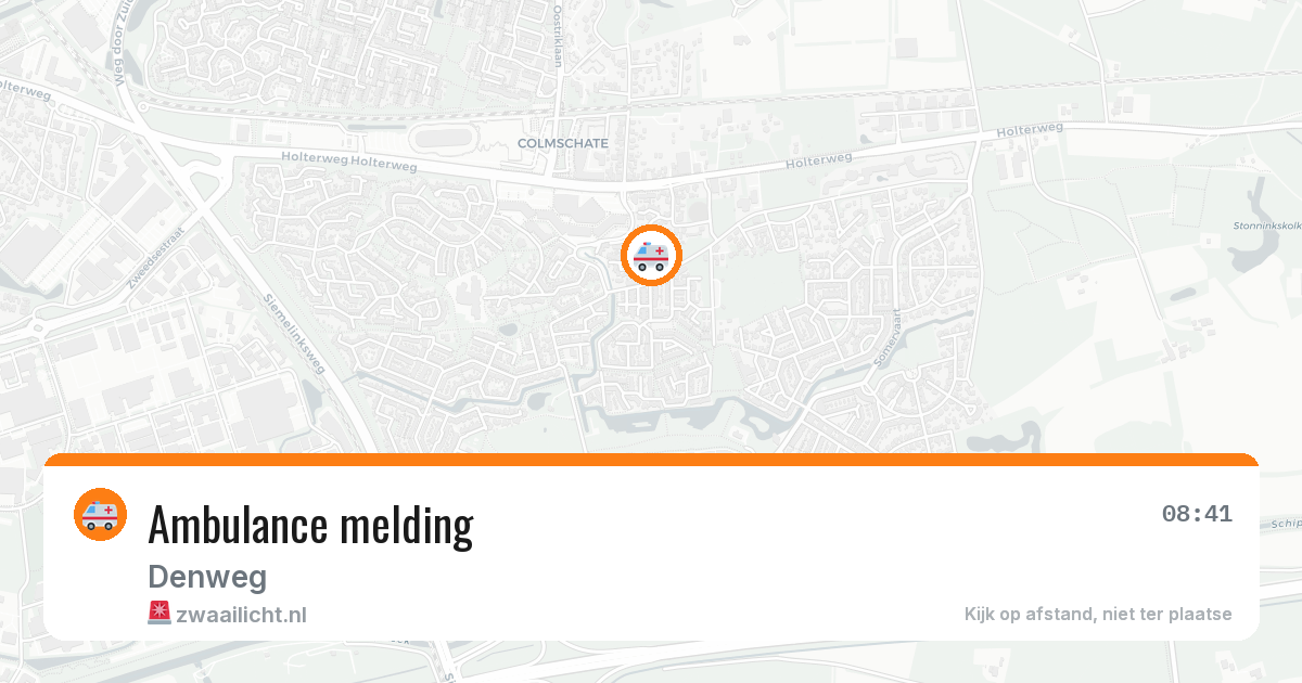 Ambulance melding — 7 mei 2026
