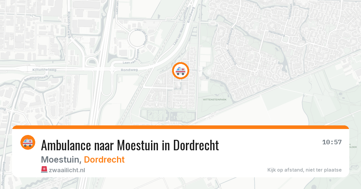 Ambulance naar Moestuin in Dordrecht — 29 jun 2026