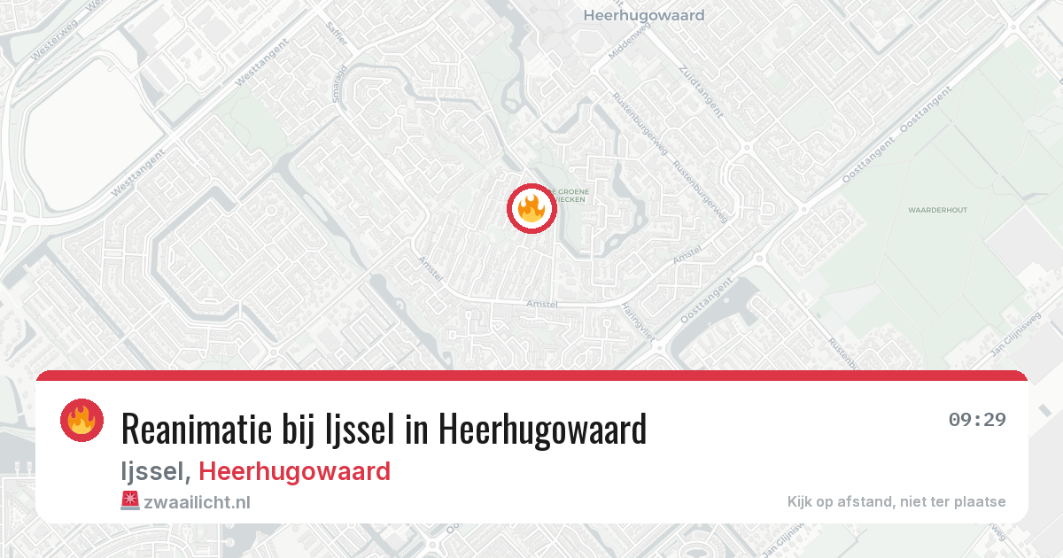 Reanimatie bij Ijssel in Heerhugowaard — 27 jul 2026