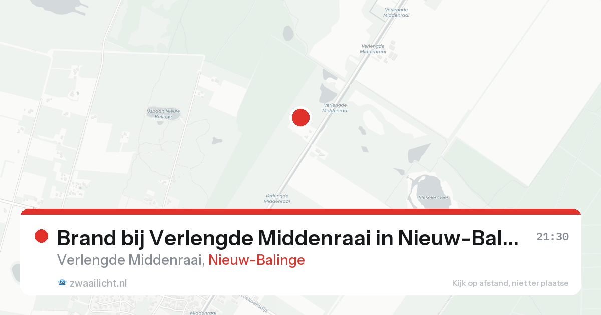 Brand bij Verlengde Middenraai in Nieuw-Balinge — 17 aug 2026