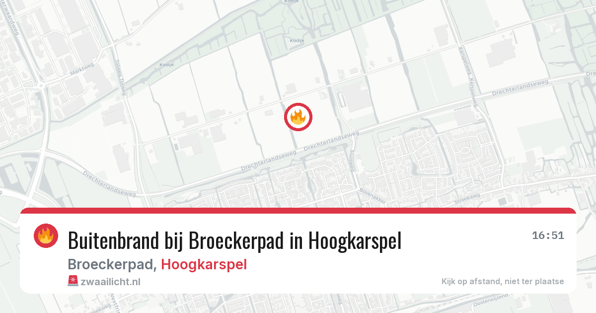 Buitenbrand bij Broeckerpad in Hoogkarspel — 24 mei 2026