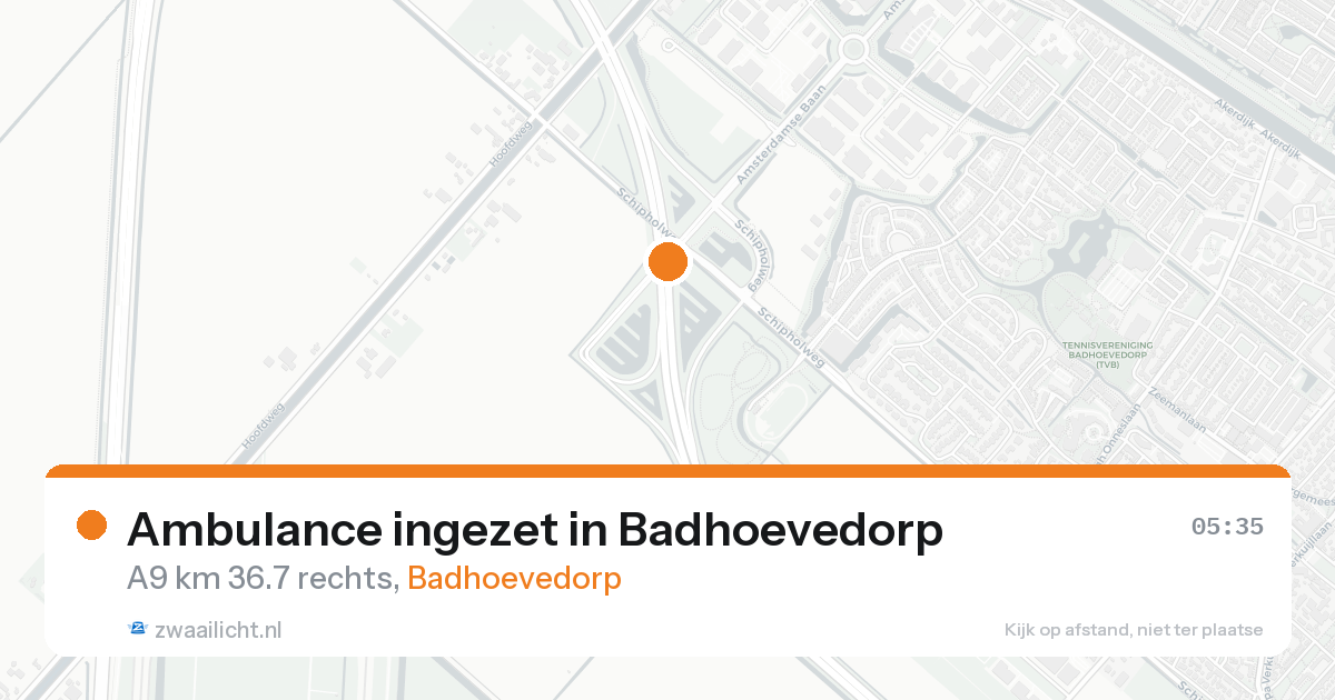 Ambulance ingezet in Badhoevedorp — 24 aug 2026