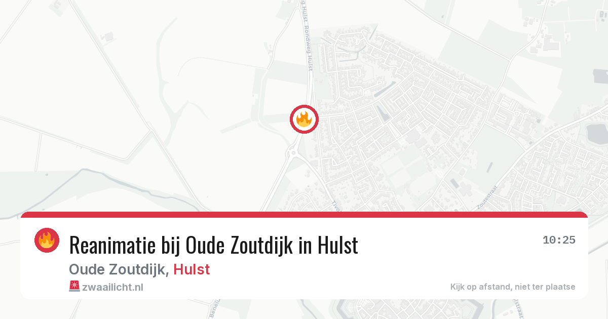 Reanimatie bij Oude Zoutdijk in Hulst — 14 aug 2026