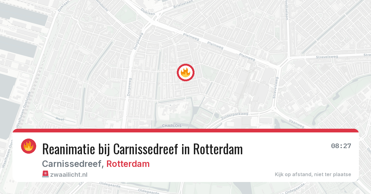 Reanimatie bij Carnissedreef in Rotterdam — 9 feb 2026