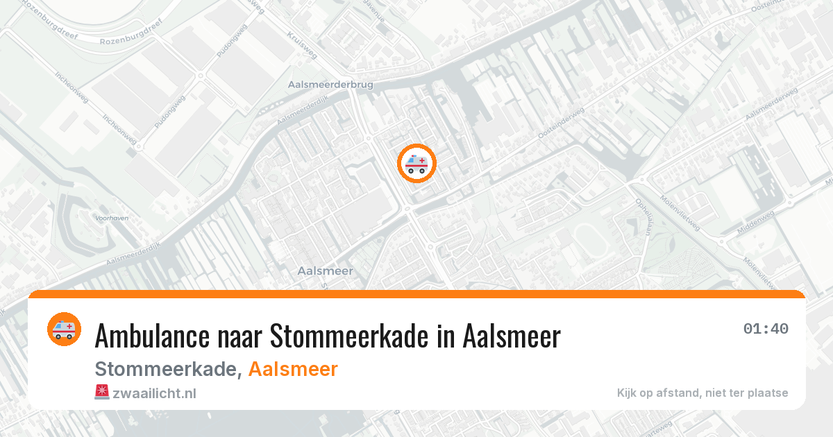 Ambulance naar Stommeerkade in Aalsmeer — 23 jun 2026