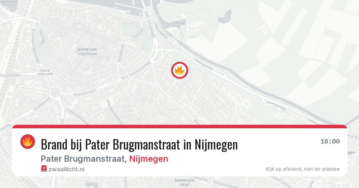 Brand bij Pater Brugmanstraat in Nijmegen — 25 jun 2026