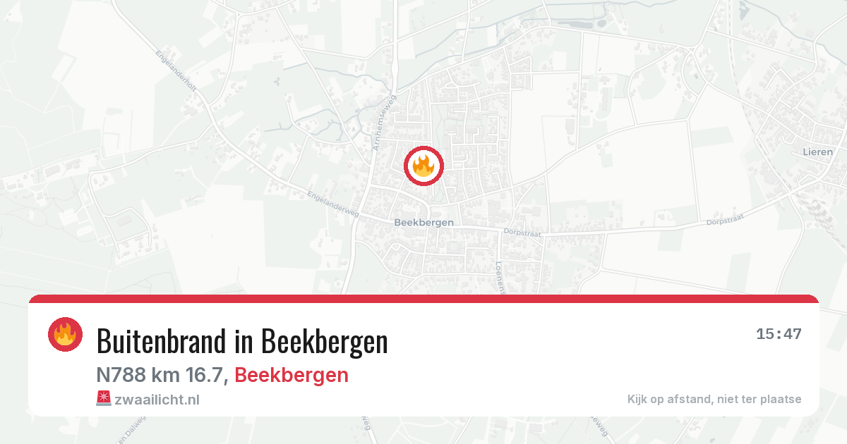 Buitenbrand in Beekbergen — 1 jun 2026