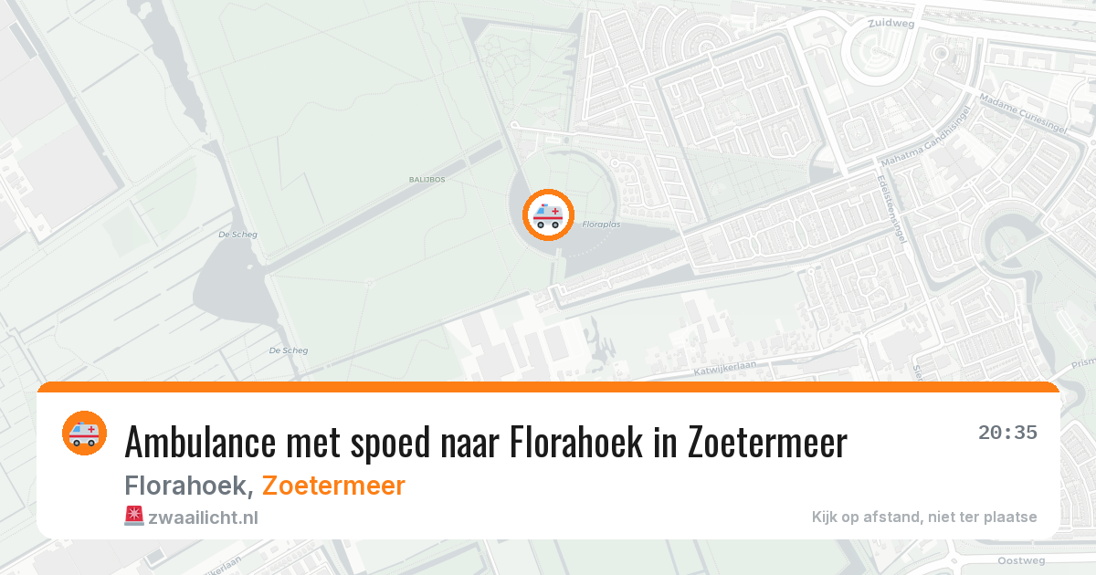 Ambulance met spoed naar Florahoek in Zoetermeer — 23 jun 2026