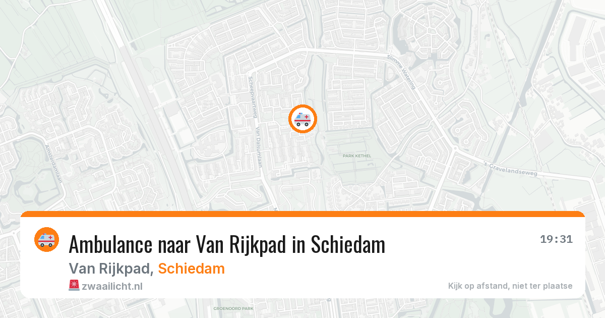 Ambulance naar Van Rijkpad in Schiedam — 30 jun 2026