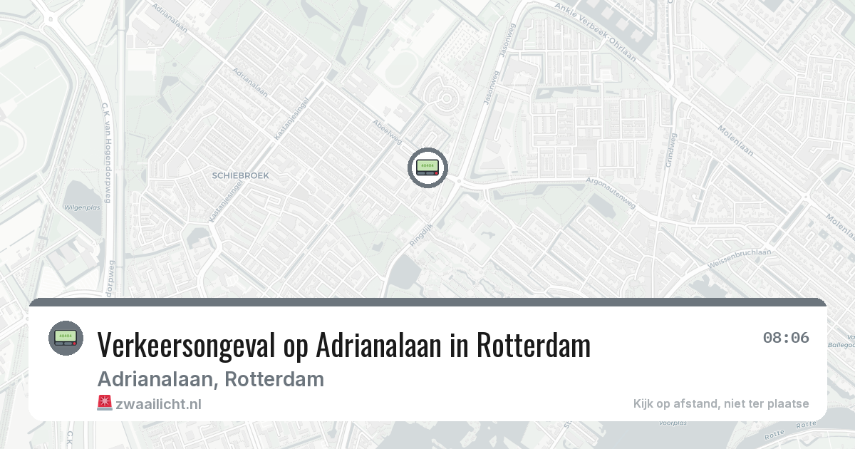 Verkeersongeval op Adrianalaan in Rotterdam — 4 mrt 2026